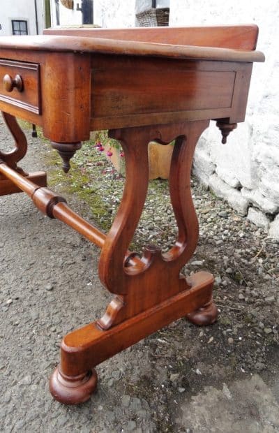 SOLD Victorian mahogany stretcher table 19th century Antique Furniture 4