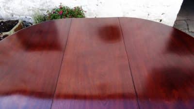 Victorian mahogany 1 leaf dining table - Image 2