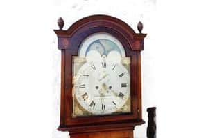 Regency Mahogany Moon Dial Longcase Clock Miscellaneous