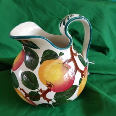 Small Wemyss Water Jug (Ure) Decorated with Apples