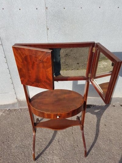 Georgian triplate miniture Dressing Table - Image 3