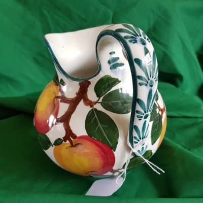 Small Wemyss Water Jug (Ure) Decorated with Apples - Image 4