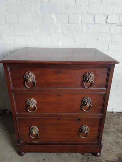 Georian mahogany wine chest Antiques Scotland Antique Chest Of Drawers 6