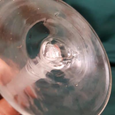 Mid 18th century double airtwist Cordial Glass - Image 3