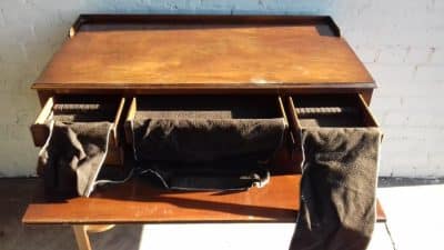 Early 20th cent mahogany Cuttlery server - Image 3