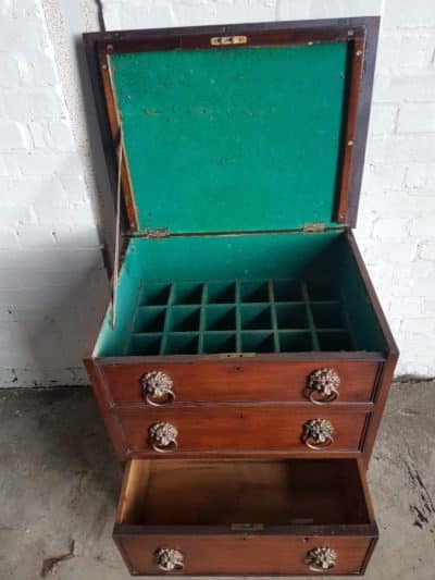 Georian mahogany wine chest Antiques Scotland Antique Chest Of Drawers 4