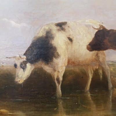 William Shayer (1787-1879) Oil on Canvas 19th century Antique Art 9