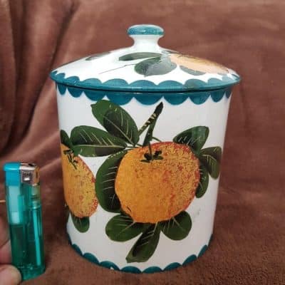 Large Wemyss lidded biscuit barrel decorated with oranges Antiques Scotland Antique Art 3