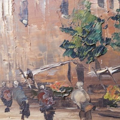 Impressionist painting manner of Eugene Galien Laloue Andrew Christie Antique Art 5