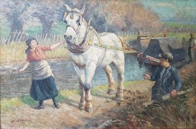 Harry Fidler. R,B,A. R,O,I. (1856-1935) Oil