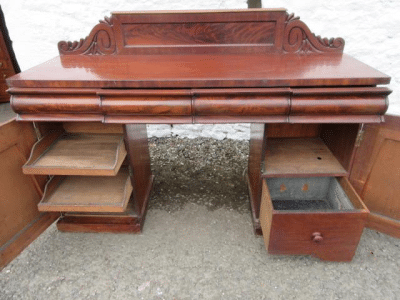 SOLD William 1V mahogany pedestal sideboard 19th century Antique Sideboards, Dressers. 5