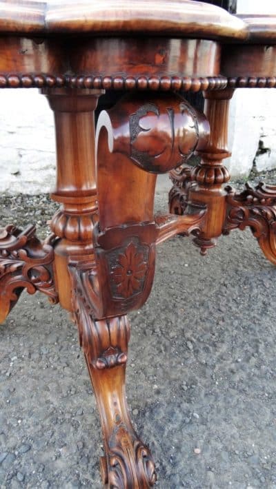 SOLD Victorian burr walnut centre table - Image 3