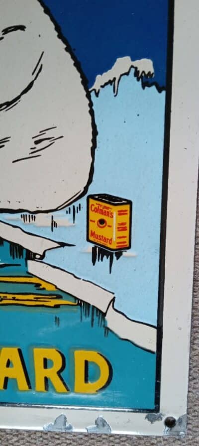AN ADVERTISING METAL ENAMELLED SIGN. With Little Wear & Tear! - Image 3