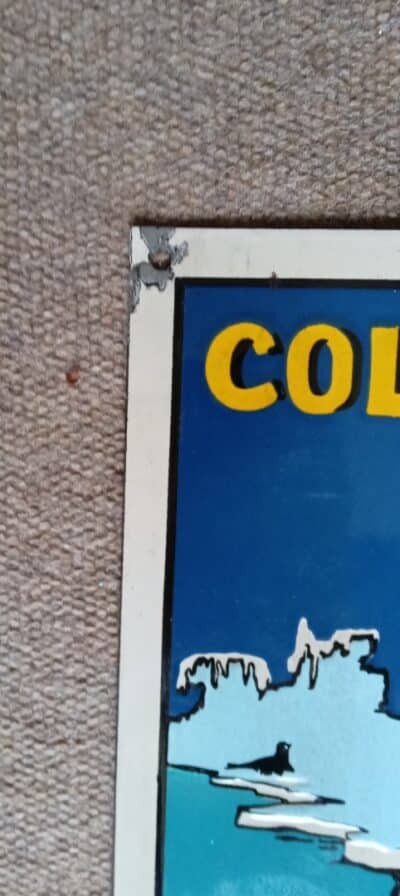 AN ADVERTISING METAL ENAMELLED SIGN. With Little Wear & Tear! - Image 4