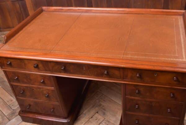 Victorian Mahogany Pedestal Desk SAI2102 - Image 5