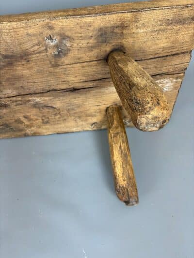 Large 19th Century Oak Pig Bench - Image 10