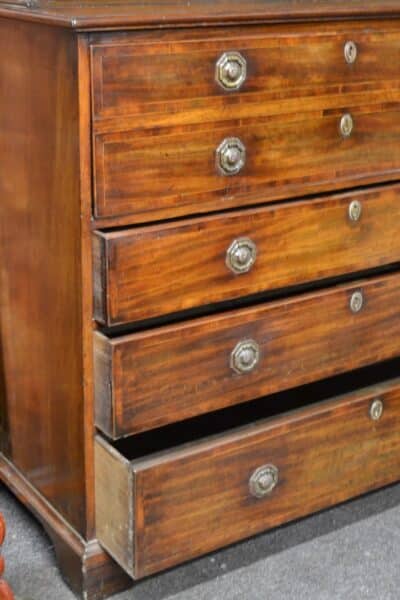 GEORGIAN SECRETAIRE BOOKCASE - Image 12