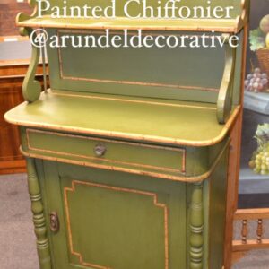 Regency painted Chiffonier with bamboo detail Antique Cabinets