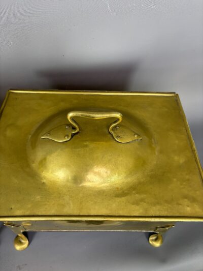 Pair of Arts & Crafts Brass Coal Boxes - Image 2