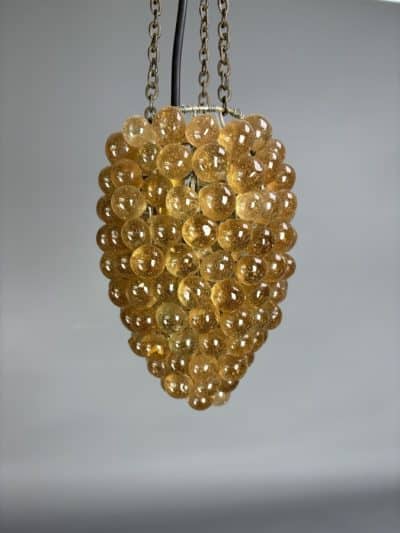 Mid Century Glass Beads Pendant Light c1950's - Image 8
