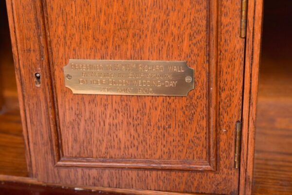 Edwardian Marquetry Inlaid Bureau Bookcase SAI2093 - Image 15