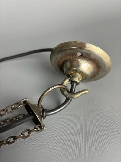 Mid Century Glass Beads Pendant Light c1950's - Image 4