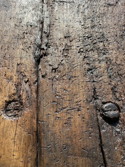 Large 19th Century Oak Pig Bench - Image 11