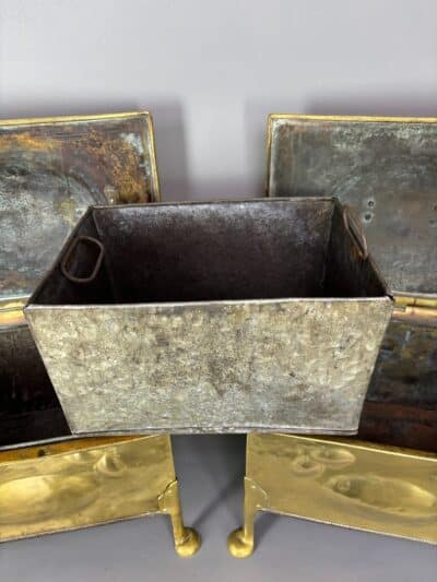 Pair of Arts & Crafts Brass Coal Boxes - Image 6