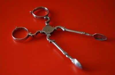 A Pair of Victorian White Metal Sugar / Ice Tongs - Image 2