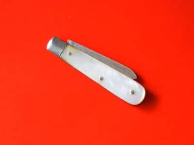 Antique 1906 Miniature Silver Mother of Pearl Fruit Knife –  No 1 Silver Fruit Knifes Antique Silver 4