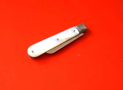 Antique 1896 Miniature Silver Mother of Pearl Fruit Knife - No 3 - Image 3