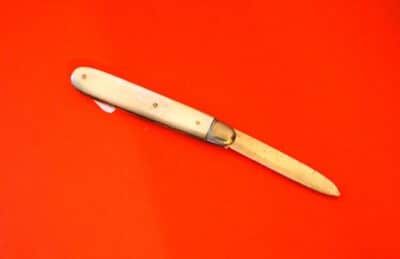 Antiques 1893 Silver Mother of Pearl  Fruit Knife - No 4 - Image 6