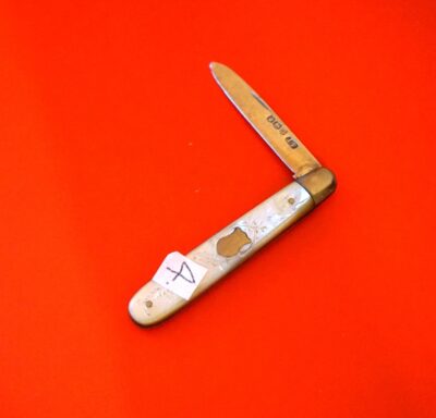 Antiques 1893 Silver Mother of Pearl  Fruit Knife - No 4 - Image 4