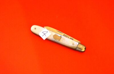 Antiques 1893 Silver Mother of Pearl  Fruit Knife - No 4 - Image 3