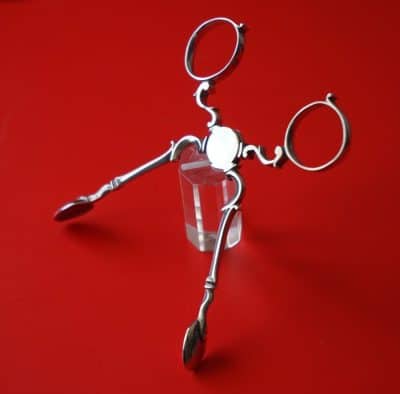 A Pair of Victorian White Metal Sugar / Ice Tongs - Image 5