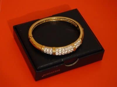 Vintage New Gold Plated Swarovski Bracelet - Boxed - Image 8