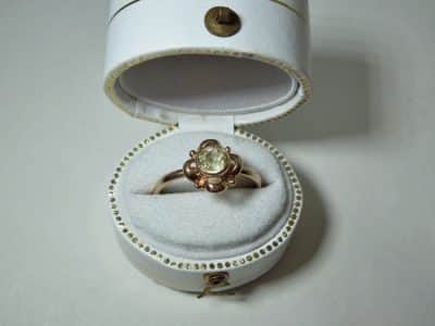 14ct Rose Gold Yellow Diamond Ring - Image 4