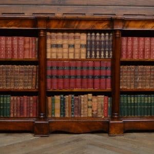 Victorian Walnut Open Bookcase SAI3096 Antique Bookcases