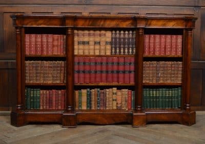 Victorian Walnut Open Bookcase SAI3096 Antique Bookcases 3