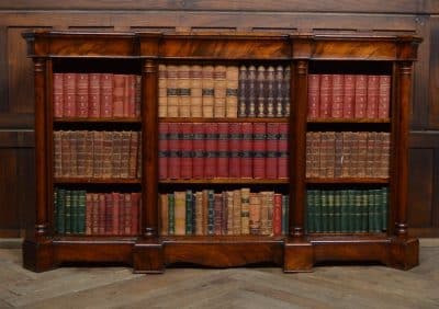 Victorian Walnut Open Bookcase SAI3096