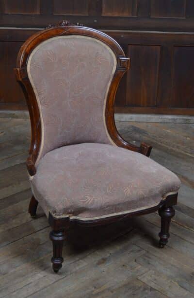 Victorian Walnut Nursing Chair SAI3184 - Image 2