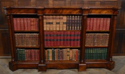 Victorian Walnut Open Bookcase SAI3096 Antique Bookcases 6