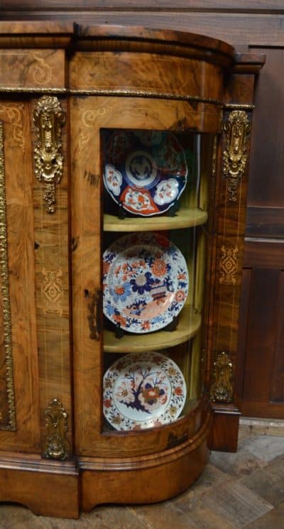 Victorian Walnut Credenza / Display Cabinet SAI3304 - Image 16
