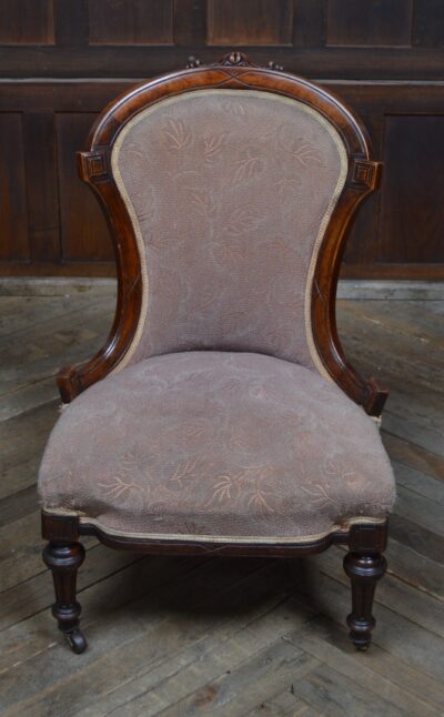Victorian Walnut Nursing Chair SAI3184 - Image 3