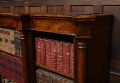 Victorian Walnut Open Bookcase SAI3096 - Image 15