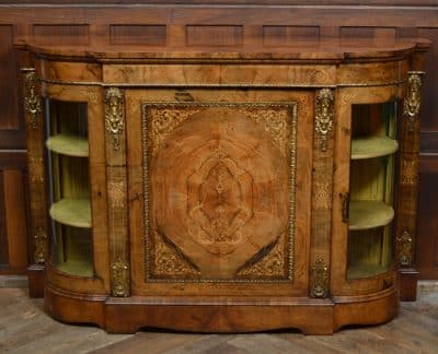 Victorian Walnut Credenza / Display Cabinet SAI3304 Antique Cupboards 17