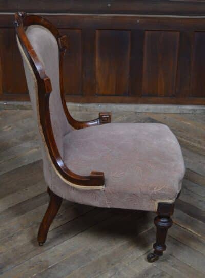 Victorian Walnut Nursing Chair SAI3184 - Image 4