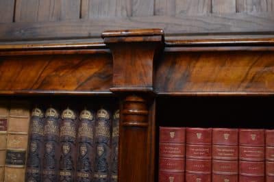 Victorian Walnut Open Bookcase SAI3096 - Image 14