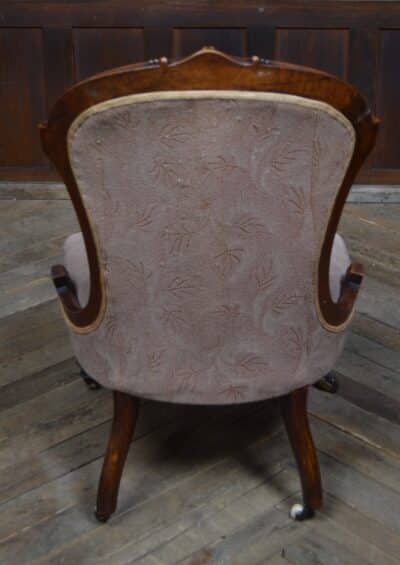 Victorian Walnut Nursing Chair SAI3184 - Image 5