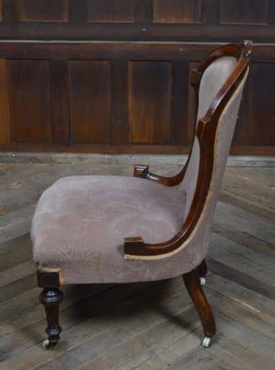 Victorian Walnut Nursing Chair SAI3184 - Image 6